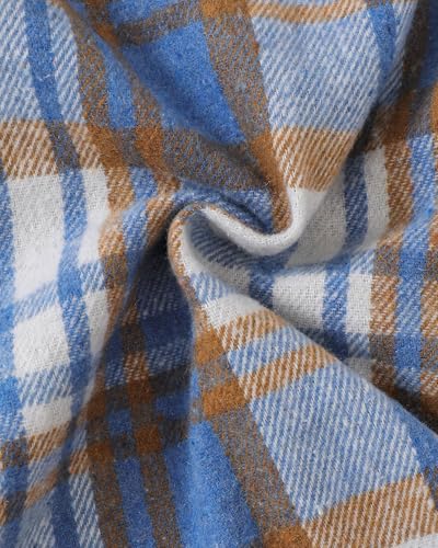 Boys Clothes Fall Winter Outfits, Toddler Boy Sweatsuit Plaid Hoodie Pants Clothing Set For Kids Boys Size 5-12 Years