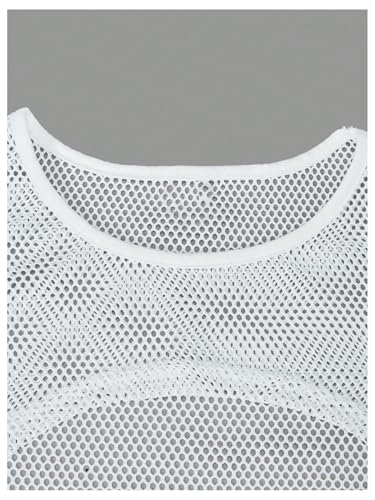 SOLY HUX Girl's Graphic 3 Piece Outfits Sheer Crop Tee and Cami Top with Jeans Pants Set