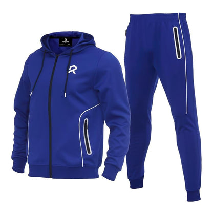 R RAMBLER 1985 Men's Tracksuit Active fashion Hoodie outifts zip sweatsuit set jogger sportswear
