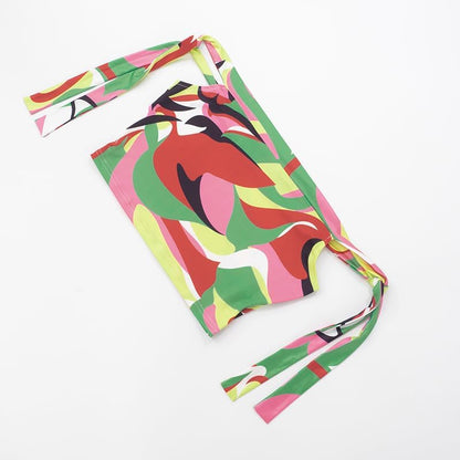 Mandonce Shorts Sets Women 2 Piece Outfits Off The Shoulder Strappy Tie Sleeveless Crop Top and Bodycon Shorts Clubwear Sexy