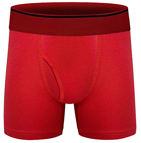 Boys Boxer Briefs,Cotton Toddler Underwear Breathable Mesh Performance Sport Big Boy Boxer Briefs with Fly 5 Pack
