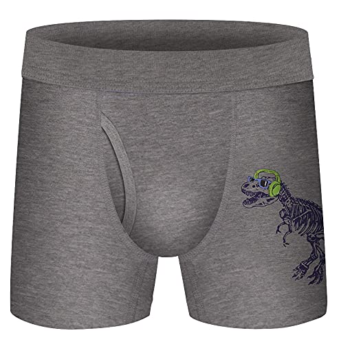 Boys Boxer Briefs,Cotton Toddler Underwear Breathable Mesh Performance Sport Big Boy Boxer Briefs with Fly 5 Pack