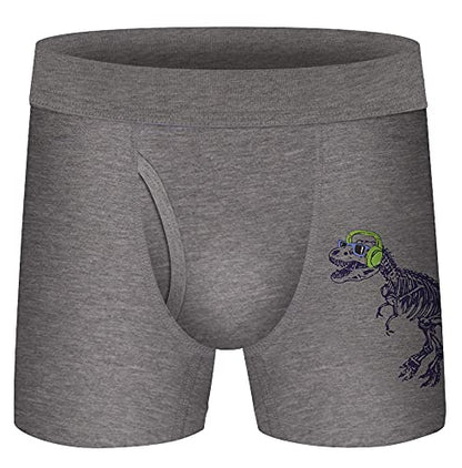 Boys Boxer Briefs,Cotton Toddler Underwear Breathable Mesh Performance Sport Big Boy Boxer Briefs with Fly 5 Pack