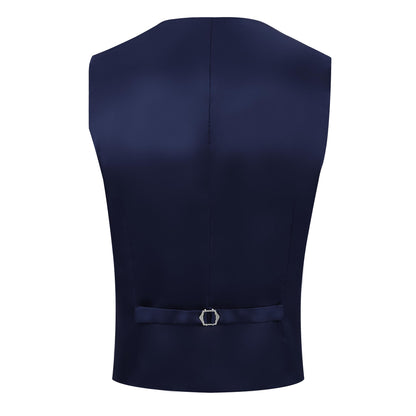MAGE MALE Mens 3 Piece Suits Slim Fit Tuxedo Suit Set Soild Prom Wedding Suits One Button Blazer Vest Pants Set with Bow Tie