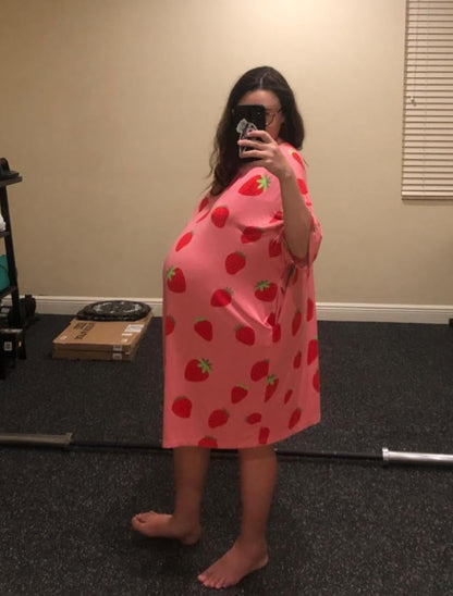 Plus Size Moo Moos for Women Oversized Sleep Shirts for Women Oversized Nightgown with Pocket Fit S-5XL