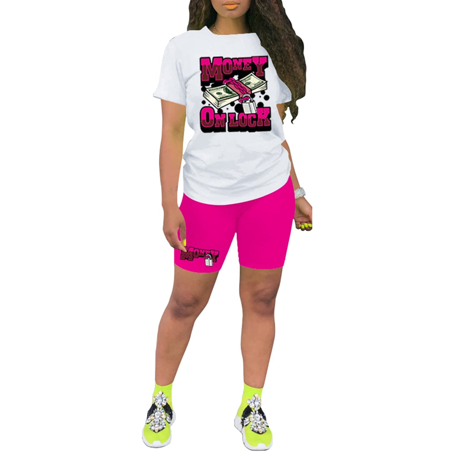 Nimsruc Two Piece Outfits For Women Summer Sweatsuits