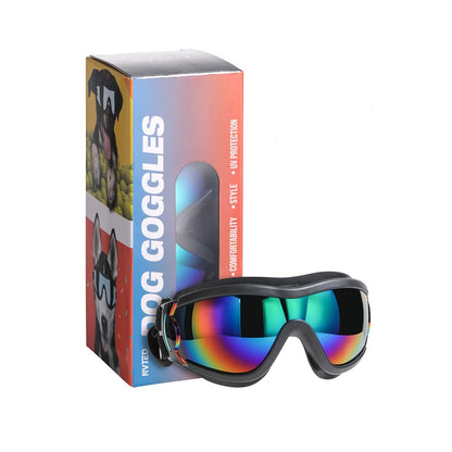 NVTED Dog Sunglasses Goggles, UV Wind Dust Fog Protection Pet Glasses Eye Wear Protection with Adjustable Strap for Medium or Large Dog (Pink)