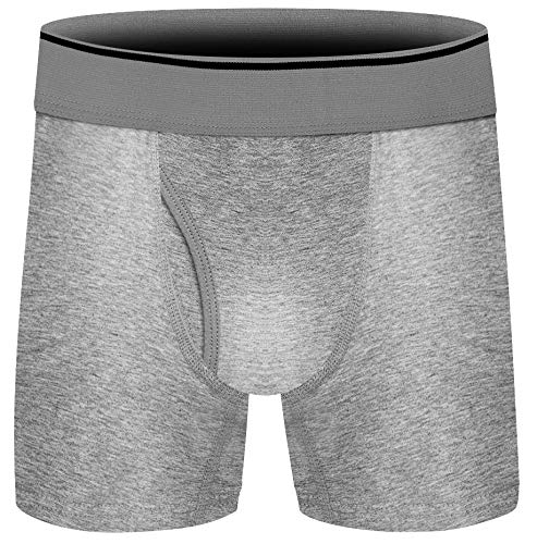 Boys Boxer Briefs,Cotton Toddler Underwear Breathable Mesh Performance Sport Big Boy Boxer Briefs with Fly 5 Pack