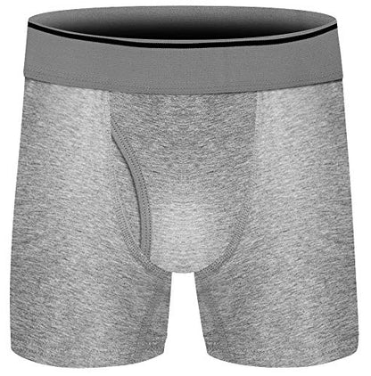 Boys Boxer Briefs,Cotton Toddler Underwear Breathable Mesh Performance Sport Big Boy Boxer Briefs with Fly 5 Pack