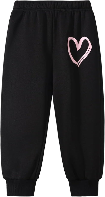 Girls Outfits 4 Piece Long Sleeve Sweatshirt Cargo Pants Fall Winter Clothing Set Multicolor 3-12Y