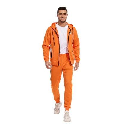 R RAMBLER 1985 Men's Tracksuit Active fashion Hoodie outifts zip sweatsuit set jogger sportswear