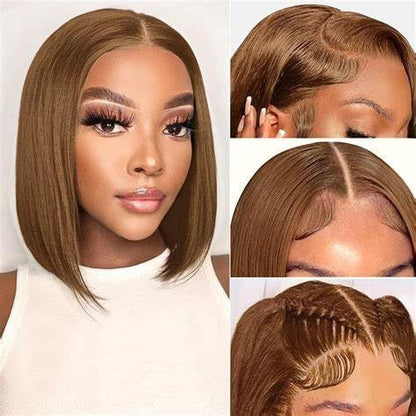 613 13x6 Lace Front Wig Human Hair 30 Inch Body Wave Blonde Wig, 200% Density Pre Plucked Blonde HD Lace Frontal Wig for Black Women