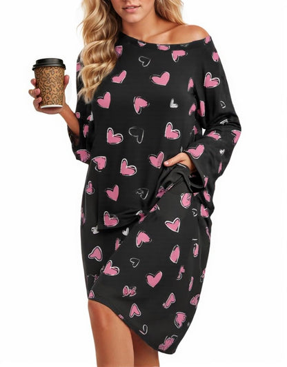 Plus Size Moo Moos for Women Oversized Sleep Shirts for Women Oversized Nightgown with Pocket Fit S-5XL