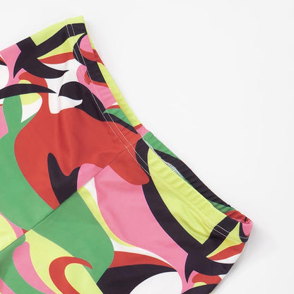 Mandonce Shorts Sets Women 2 Piece Outfits Off The Shoulder Strappy Tie Sleeveless Crop Top and Bodycon Shorts Clubwear Sexy