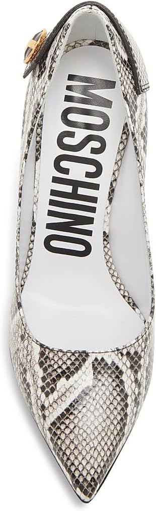 Peace Button 100MM Leather Pumps