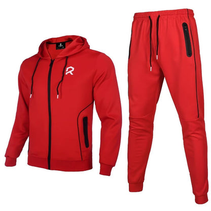 R RAMBLER 1985 Men's Tracksuit Active fashion Hoodie outifts zip sweatsuit set jogger sportswear