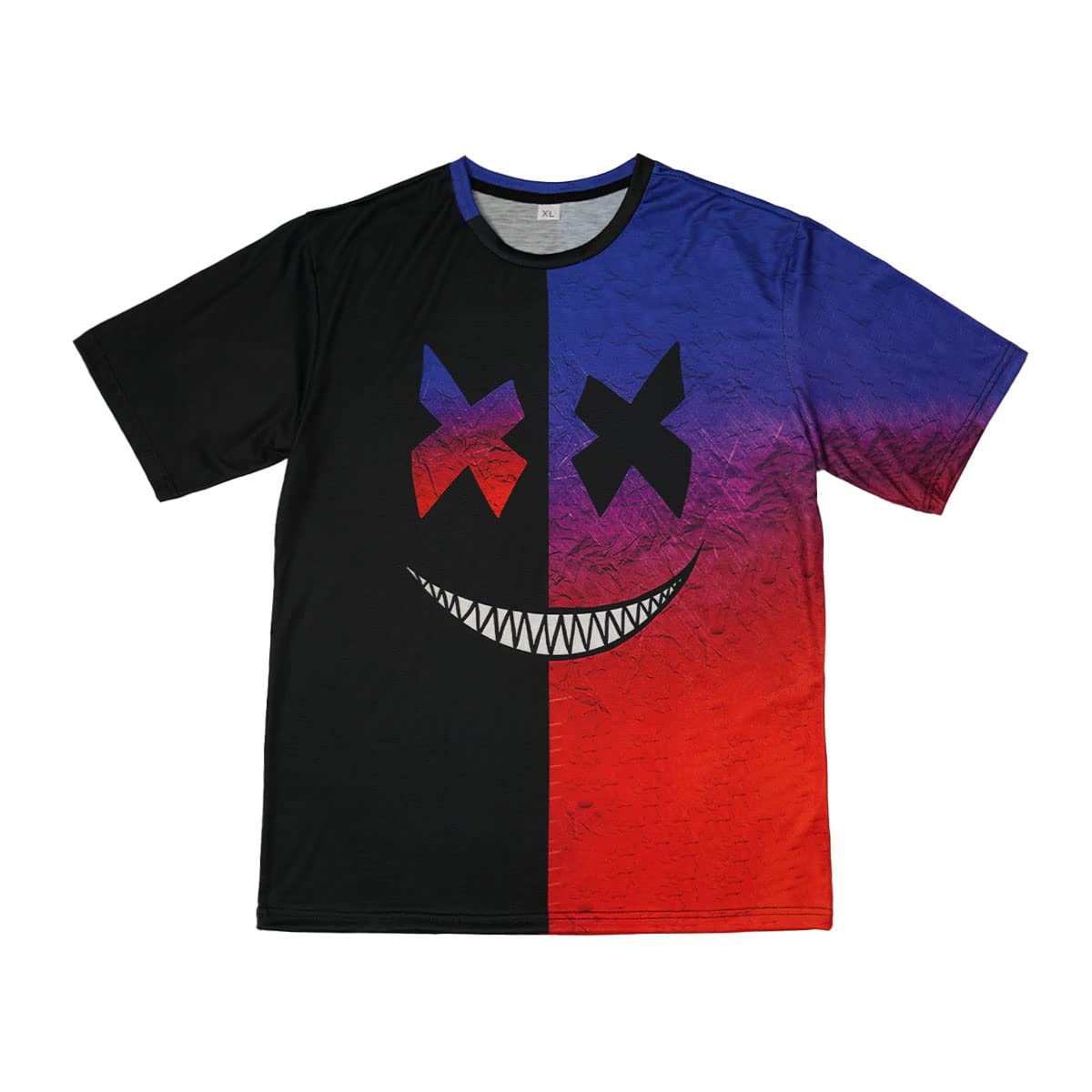Men's Muscle Fitness Short Sleeve Printed Personalized Fashion Sweatshirt Fashionable T-Shirt