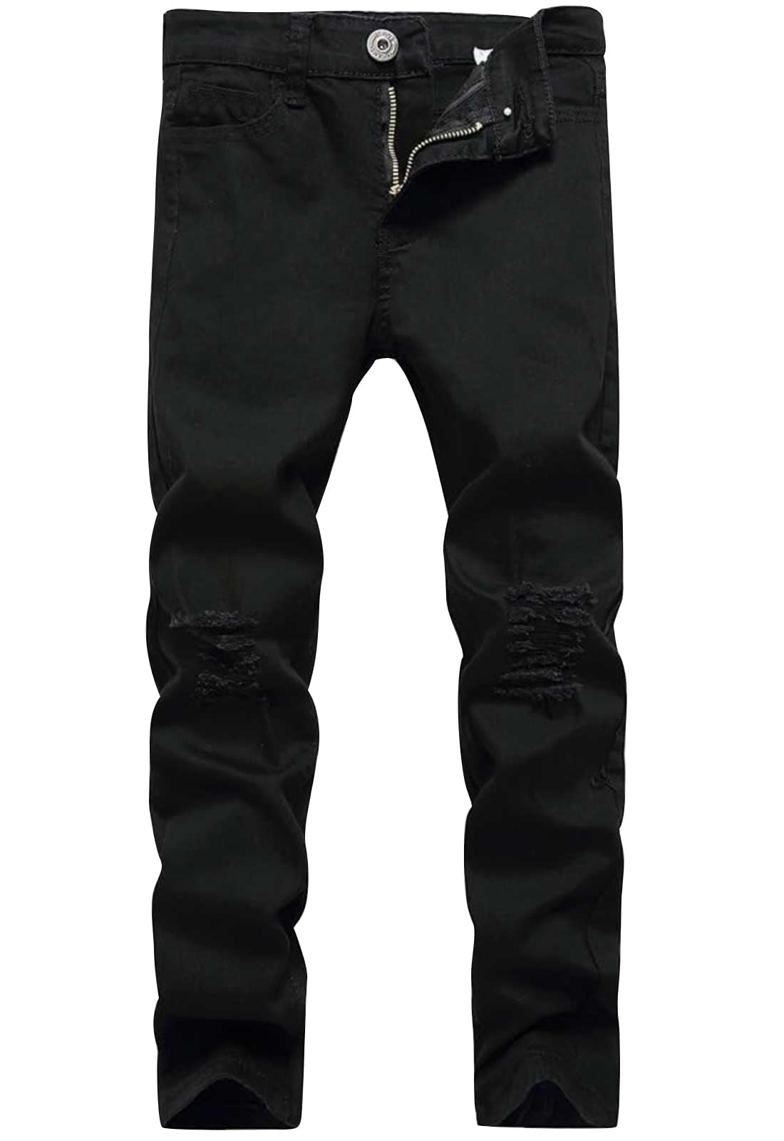 Boy's Skinny Fit Ripped Destroyed Distressed Fashion Kids Denim Jeans Pants