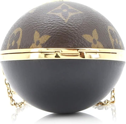 Pre-Loved Egg Case Monogram Canvas and Leather, Brown