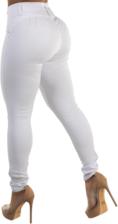 Butt Lifting Jeans for Women - High Waisted Skinny Levanta Cola Stretch Jeans