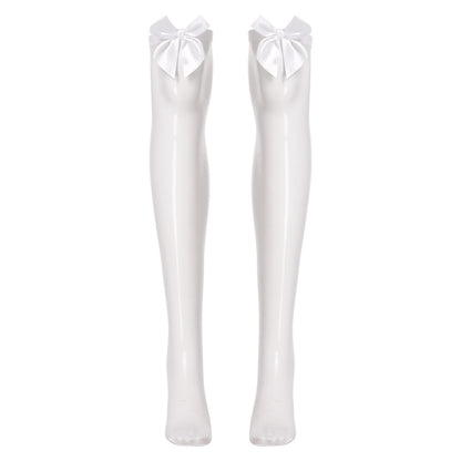 ABAFIP Women's Cute Cosplay Outfits Kawaii Anime Role Play Cow Kitten Ear Headband Stockings Ruffle Mini Dress set