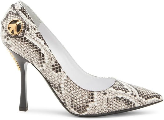 Peace Button 100MM Leather Pumps