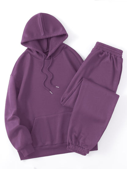 SOLY HUX Women's 2 Piece Outfits Letter Graphic Drawstring Long Sleeve Hoodies Sweatshirt and Sweatpants Set