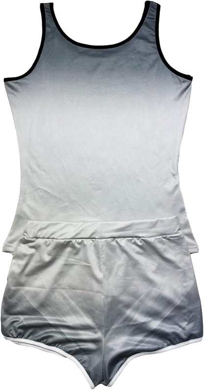 Women’s 2 Piece Pajama Set Novelty Sleeveless Tank Top and Shorts with Animal Print Comfortable Sleepwear