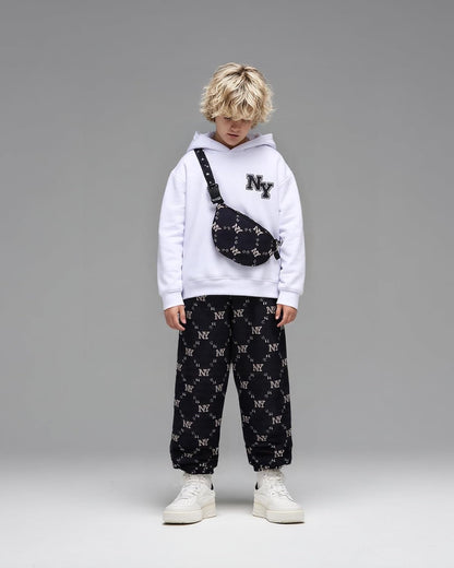 PureChapter Boys' Fashion 3Pcs Pullover Hoodies Sweatshirt Suit Crossbody Bag Stylish Clothes Kids Clothes