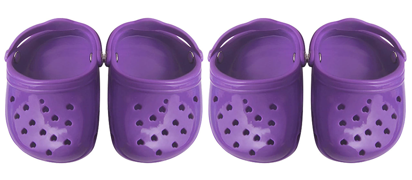 4 PCS Small Dog Sandals, Shoes for Dogs, Candy Colors Dog Sandals for Photo, Doggy Rubber Slipper Shoes Pink