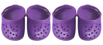 4 PCS Small Dog Sandals, Shoes for Dogs, Candy Colors Dog Sandals for Photo, Doggy Rubber Slipper Shoes Pink