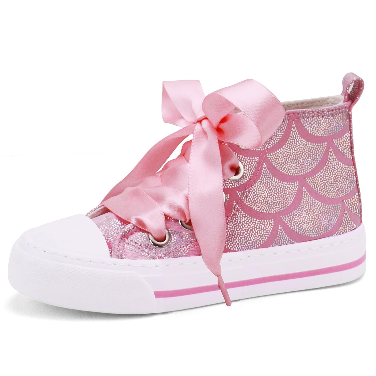 Toandon Kids Adorable Fashion High Top Casual Canvas Sneakers