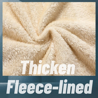 GXAMOY Men's Winter Fleece Hoodies for Men Heavyweight Warm Thick Full Zip Up Sweatshirt Outerwear