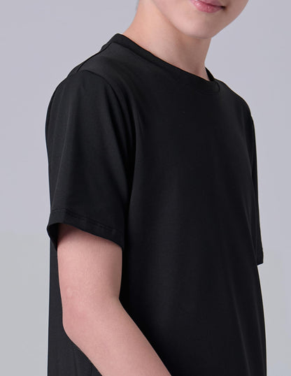 5 Pack Boys Athletic Shirts, Youth Activewear Dry Fit Tshirts for Kids, Short Sleeve Tees, Bulk Athletic Performance Clothing