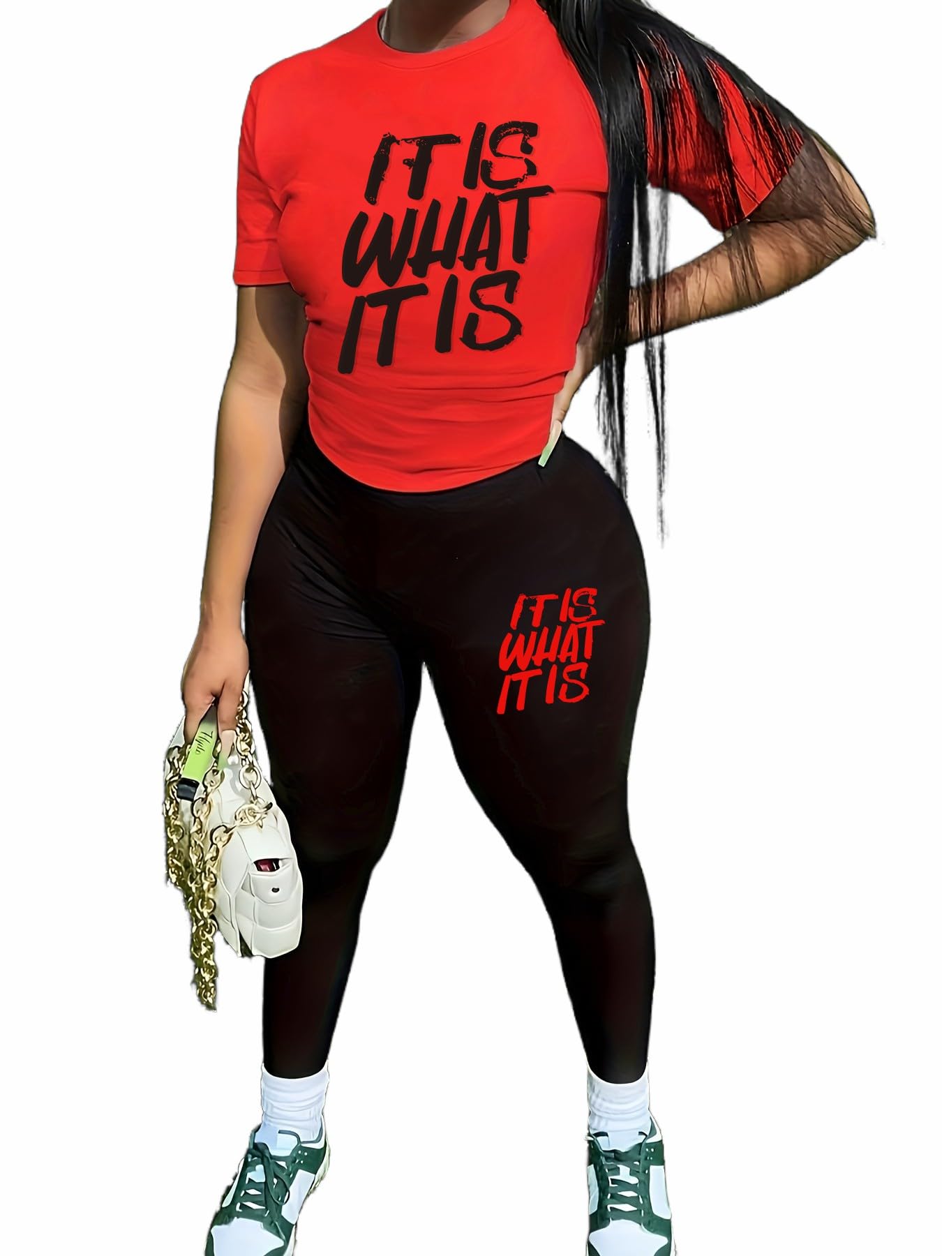 TOPONSKY Women Two Piece Workout Outfits Biker Short-Sleeve Long-Pant Sets