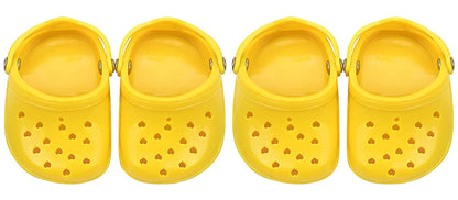 4 PCS Small Dog Sandals, Shoes for Dogs, Candy Colors Dog Sandals for Photo, Doggy Rubber Slipper Shoes Pink