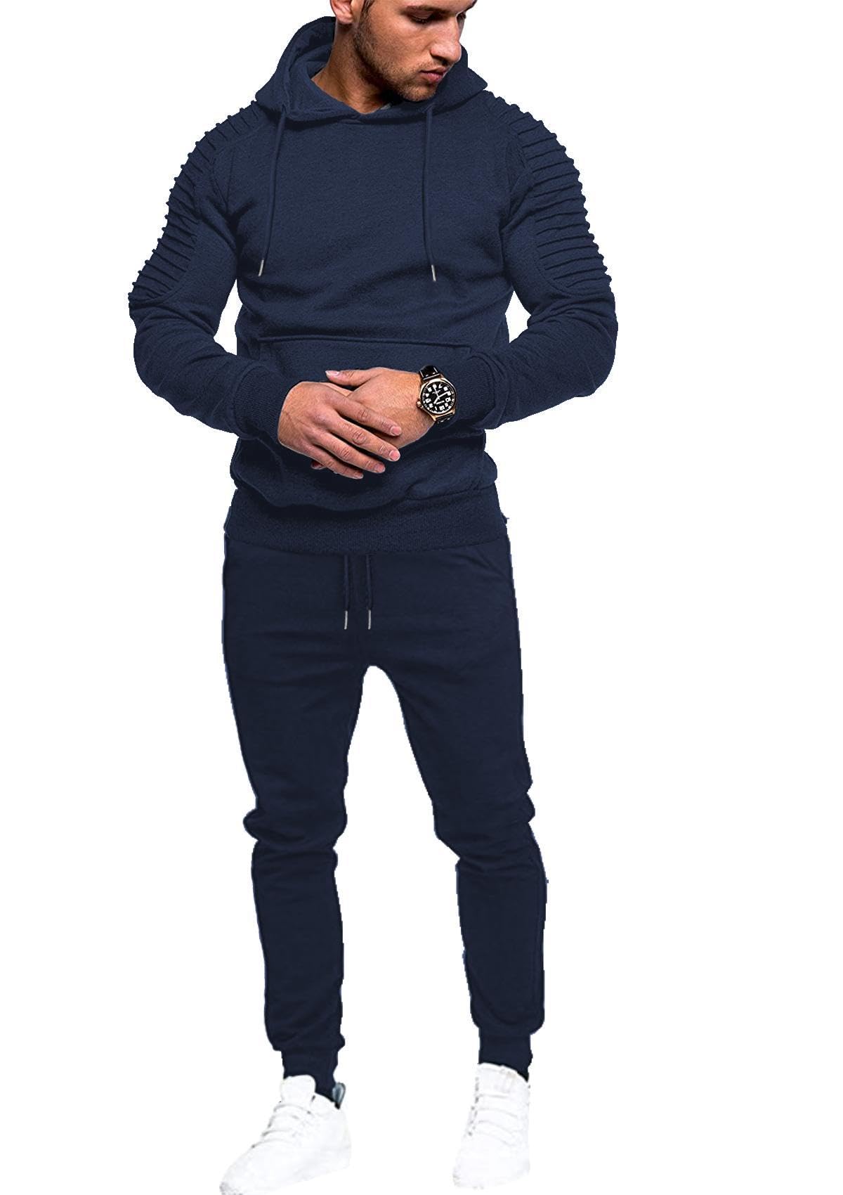 COOFANDY Men's Tracksuit 2 Piece Hoodie Sweatsuit Sets Casual Jogging Athletic Suits