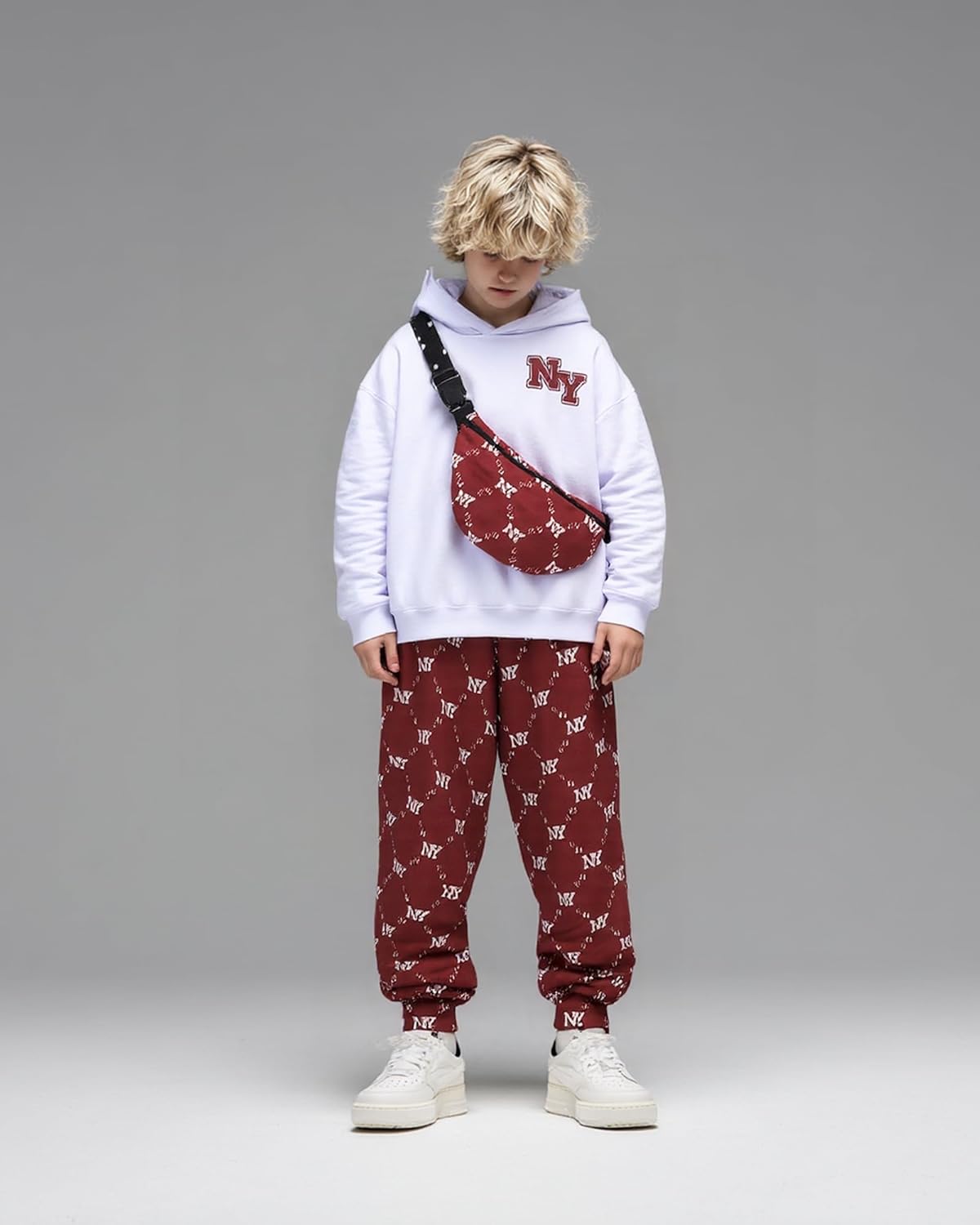 PureChapter Boys' Fashion 3Pcs Pullover Hoodies Sweatshirt Suit Crossbody Bag Stylish Clothes Kids Clothes