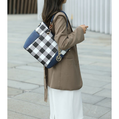 MKF Collection Tote Bag for Women, Handbag Set with Wallet-Top-Handle- Vegan Leather Purse