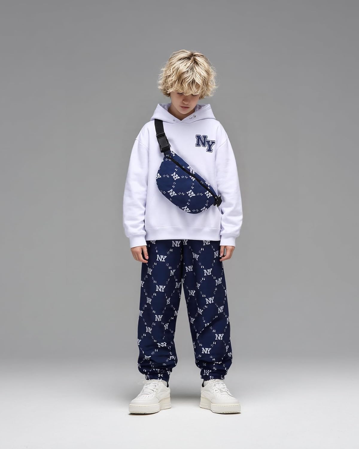 PureChapter Boys' Fashion 3Pcs Pullover Hoodies Sweatshirt Suit Crossbody Bag Stylish Clothes Kids Clothes