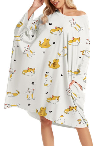 Plus Size Moo Moos for Women Oversized Sleep Shirts for Women Oversized Nightgown with Pocket Fit S-5XL