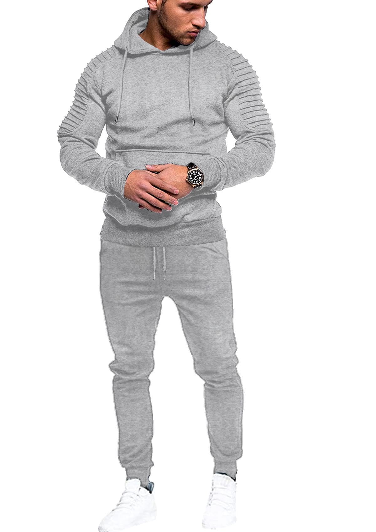 COOFANDY Men's Tracksuit 2 Piece Hoodie Sweatsuit Sets Casual Jogging Athletic Suits