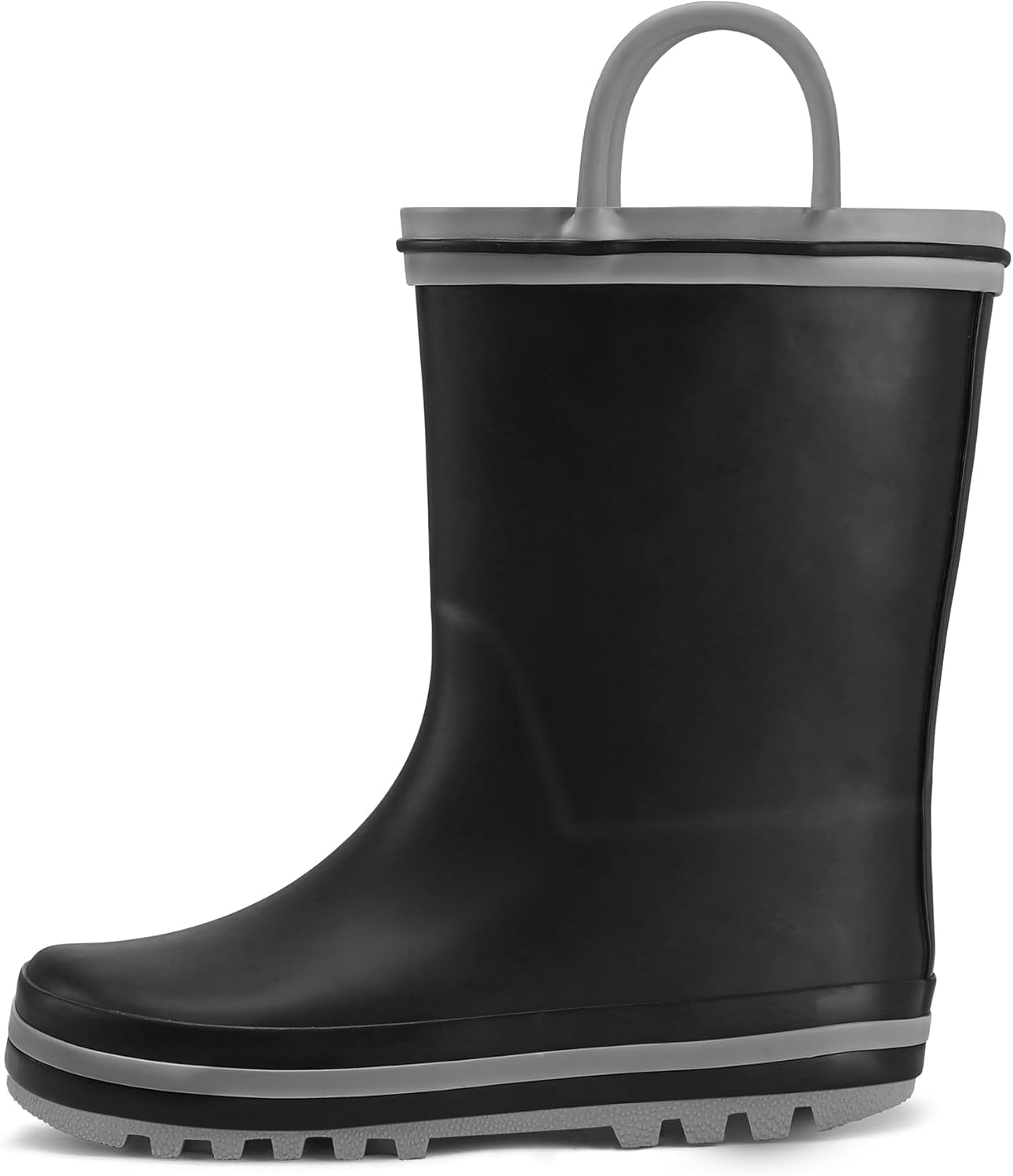K KomForme Kids Rain Boots Waterproof Printed Rubber boots with Handles