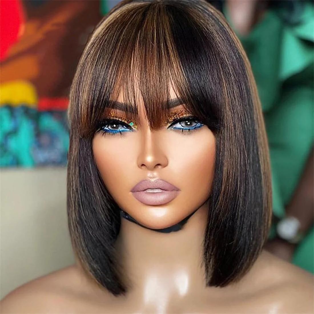 250 Density Curly Lace Front Wigs Human Hair Pre Plucked Hairline Glueless Wig 13x6 HD Lace Frontal Wigs for Women Ginger Orange Colored Ombre Wig Brazilian Virgin Hair 24 Inch