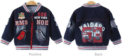 Yao 1T-5T Toddler Boy Clothes,Autumn Baby Boy 3pcs Clothing Sets Denim Vest Cotton Hoodies Jeans for Kids