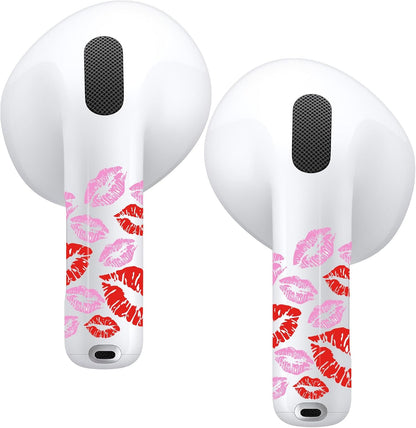 RockMax for AirPods 4 Skin，Personalized Decal Sticker for Air Pods 4th Gen, Compatible with AirPods 4 Case Pink, Durable Tattoo Wrap, Easy to Apply