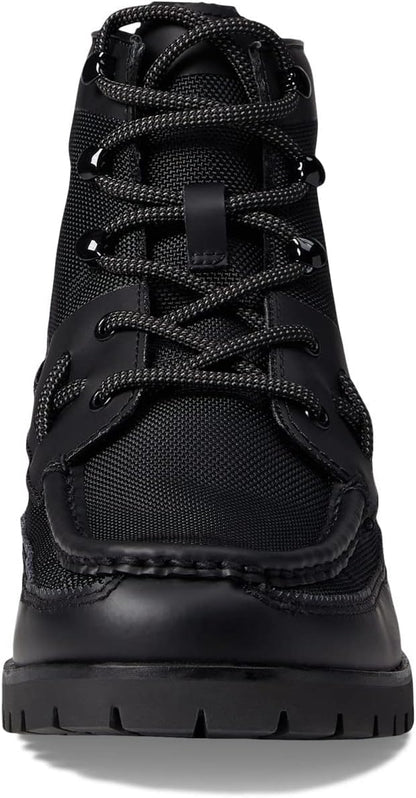 Polo Ralph Lauren Men's Ranger Mid Leather & Oxford Sneaker Boot Fashion