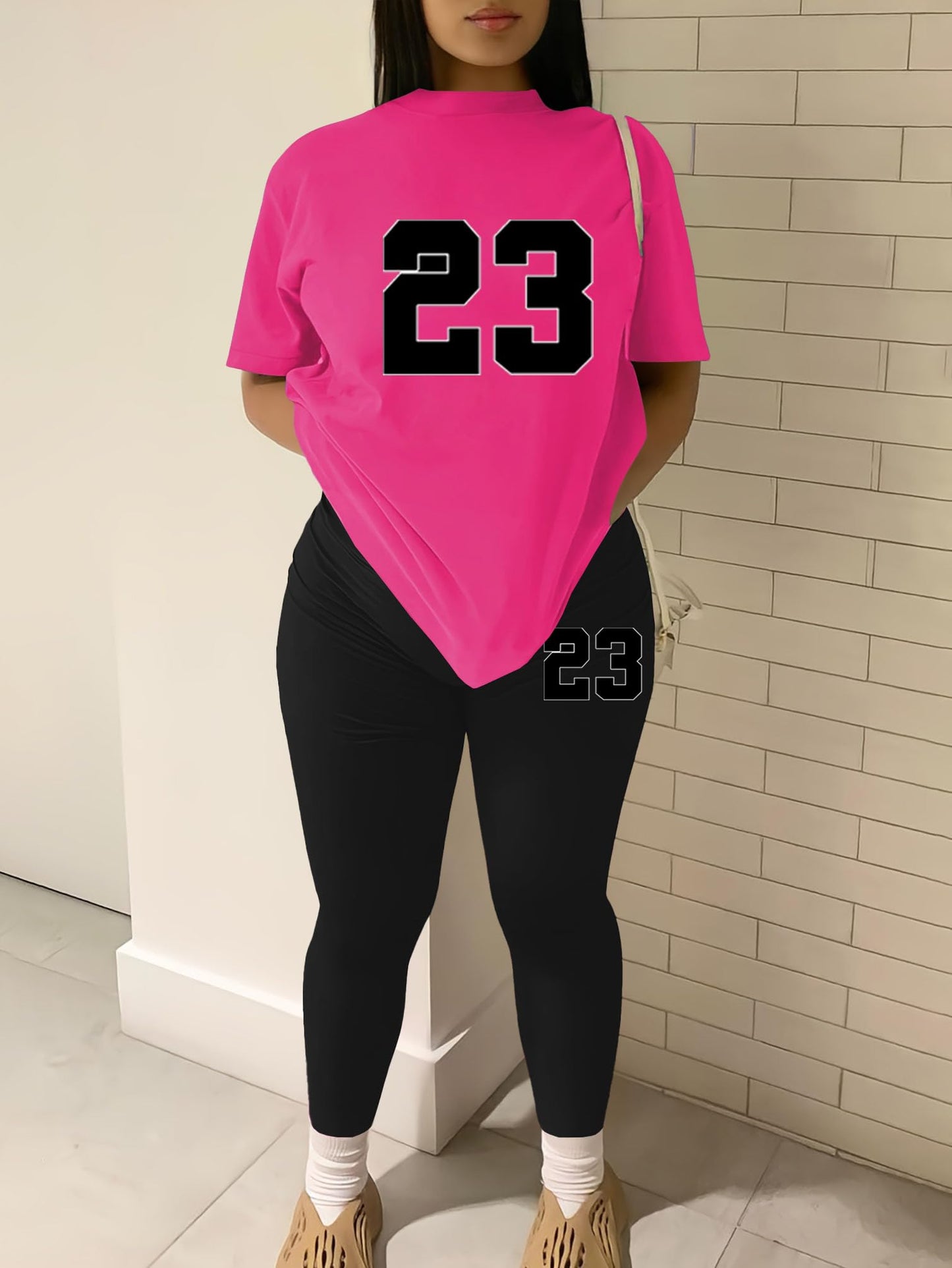 Nimsruc Women 2 Piece Outfits Summer Lounge Set Matching Jogger Sets Short Sleeve Tracksuit Loungewear Sweatsuits