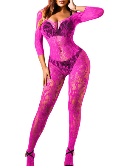 Women Sexy Body Stockings, Fishnet Bodysuit Glow Party Rave, Exotic Dancer Wear Fishnets Lingerie Outfits Plus Size