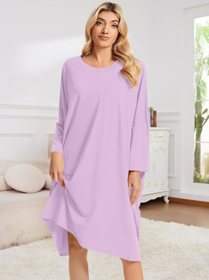 Plus Size Moo Moos for Women Oversized Sleep Shirts for Women Oversized Nightgown with Pocket Fit S-5XL